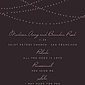"Lavish" - Wedding Programs in Chalkboard by Design Lotus - Detail