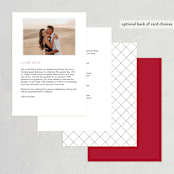 "Love Connection" - Wedding Programs in Red Hot by Kim Dietrich Elam - Back of Card Options