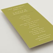 "Savanna" - Wedding Programs in Fern by Lindsay Megahed - Detail