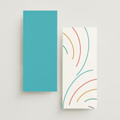 "rainbow 2.0" - Wedding Programs in Light Hearted by Deborah Chou - Back of Card Options