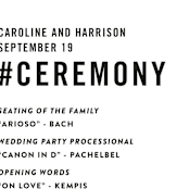 "Open Bar" - Wedding Programs in Tuxedo by Jennifer Lew - Detail