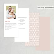 "Sawyer" - Wedding Programs in Cloisonné by Melanie Kosuge - Back of Card Options