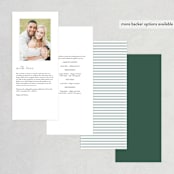 "Painted Cacti" - Wedding Programs in Cactus by Olivia Raufman - Back of Card Options