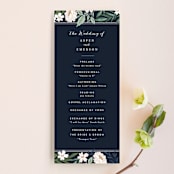 "Floral Edged Frame" - Wedding Programs in Royal by Alethea and Ruth - Front
