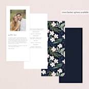 "Floral Edged Frame" - Wedding Programs in Royal by Alethea and Ruth - Back of Card Options