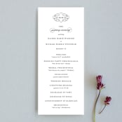 "Understated Elegance" - Wedding Programs in Cotton by Kimberly FitzSimons - Front