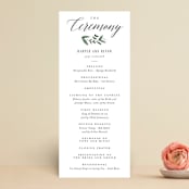 "Floral Wreath" - Wedding Programs in Fresh by Kelly Schmidt - Front