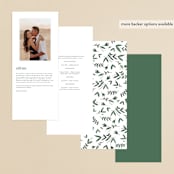"Floral Wreath" - Wedding Programs in Fresh by Kelly Schmidt - Back of Card Options