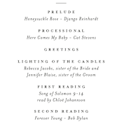 "Floral Wreath" - Wedding Programs in Fresh by Kelly Schmidt - Detail