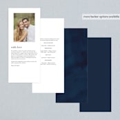 "Frosty chic" - Wedding Programs in Peacock by Creo Study - Back of Card Options
