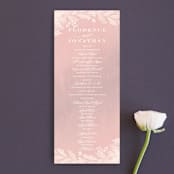 "Summer Bliss" - Wedding Programs in Blush by Grace Kreinbrink - Front