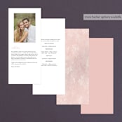 "Summer Bliss" - Wedding Programs in Blush by Grace Kreinbrink - Back of Card Options