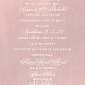 "Summer Bliss" - Wedding Programs in Blush by Grace Kreinbrink - Detail