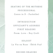 "Painted Sea" - Wedding Programs in Seafoam by Hooray Creative - Detail