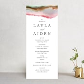 "Sedona" - Wedding Programs in Desert Sands by Itsy Belle Studio - Front