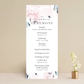 "Florista Modernista" - Wedding Programs in Azalea by Petra Kern - Front