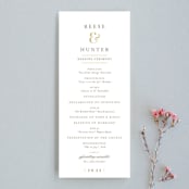 "Valencay" - Wedding Programs in Silk by chocomocacino - Front