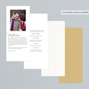 "Valencay" - Wedding Programs in Silk by chocomocacino - Back of Card Options