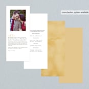 "Summer Love" - Wedding Programs in Sunflower by Wildfield Paper Co - Back of Card Options