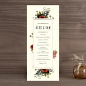 "Vintage Garden Invite" - Wedding Programs in Vintage Beige by Alisa Wismer - Front