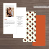 "Vintage Garden Invite" - Wedding Programs in Vintage Beige by Alisa Wismer - Back of Card Options