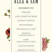 "Vintage Garden Invite" - Wedding Programs in Vintage Beige by Alisa Wismer - Detail