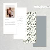 "On the Slopes" - Wedding Programs in Fog by Mere Paper - Back of Card Options