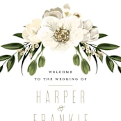 "jewel" - Wedding Programs in Onyx by Susan Moyal - Detail