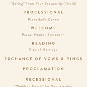 "Painted Ferns" - Wedding Programs in Cream by Amy Kross - Detail