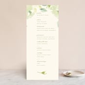 "Southern Garden" - Wedding Programs in Moss by Lori Wemple - Front