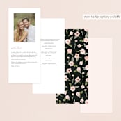 "Diamond Blush" - Wedding Programs in Rose by Susan Moyal - Back of Card Options