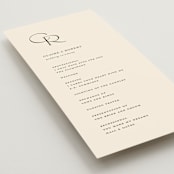 "Edge" - Wedding Programs in Linen by Kelly Schmidt - Detail