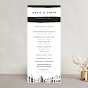 "Love In The City" - Wedding Programs in Pearl by Shiny Penny Studio - Front