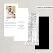 "Love In The City" - Wedding Programs in Pearl by Shiny Penny Studio - Back of Card Options