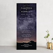 "Starry Skies" - Wedding Programs in Twilight by Kelly Schmidt - Front