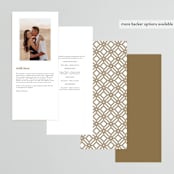"Flourish" - Wedding Programs in Antique by Jennifer Postorino - Back of Card Options