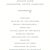 "Hydrangea Frame" - Wedding Programs in Periwinkle by Susan Moyal - Detail