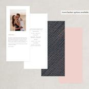 "Big City - San Francisco" - Wedding Programs in Blush by Hooray Creative - Back of Card Options