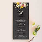 "Plentiful Blossoms" - Wedding Programs in Soft Peach by Faith Harlow - Front