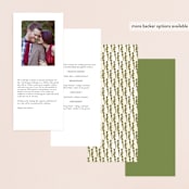 "English Countryside" - Wedding Programs in Moss by Design Lotus - Back of Card Options