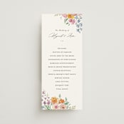 "Floral Pop" - Wedding Programs in Tropical by Itsy Belle Studio - Front