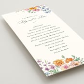 "Floral Pop" - Wedding Programs in Tropical by Itsy Belle Studio - Detail