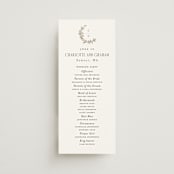 "Daphne" - Wedding Programs in Sephia by Itsy Belle Studio - Front