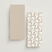 "Daphne" - Wedding Programs in Sephia by Itsy Belle Studio - Back of Card Options
