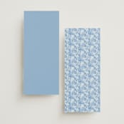 "Porcelain Floral" - Wedding Programs in Porcelain by Elly - Back of Card Options
