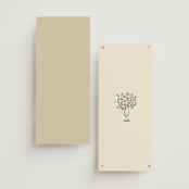 "Roses" - Wedding Programs in Vanilla by Ani Somi - Back of Card Options