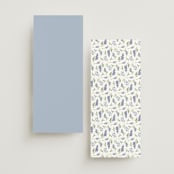 "Lavender" - Wedding Programs in Tuscany by Claudia Orengo - Back of Card Options