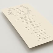"Floral Stamp" - Wedding Programs in Ivory by Baumbirdy - Detail