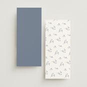 "Close to my Heart" - Wedding Programs in Twilight Whisper by Design Lotus - Back of Card Options
