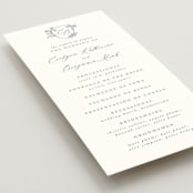 "Close to my Heart" - Wedding Programs in Twilight Whisper by Design Lotus - Detail